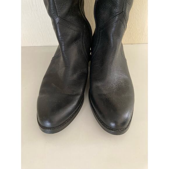 Louise Et Cie Women's Black Leather Boots Tall Riding Size 7.5M - Picture 7 of 11